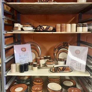 A selection of HF Coors' ceramic dishes and bowls.