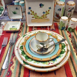 A selection of HF Coors' ceramic dishes and bowls.