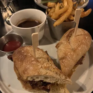 French dip with truffle fries