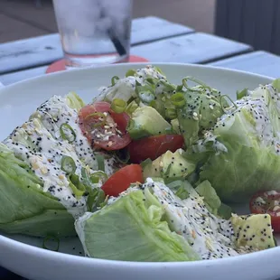 Wedge salad yum!