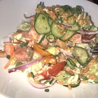 SALMON POKE TACOS