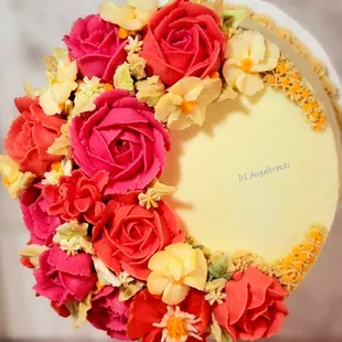 Floral Chiffon cake, 6"