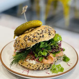 Nordic Lox bagel sandwich