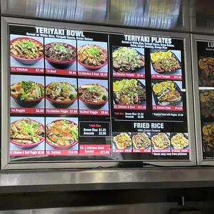 3/28/22: updated menu for teriyaki