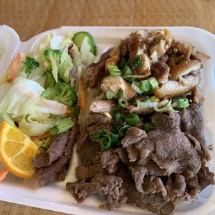 Beef &amp; chicken teriyaki