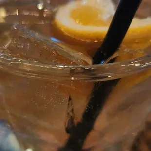 Club soda and capt Morgan