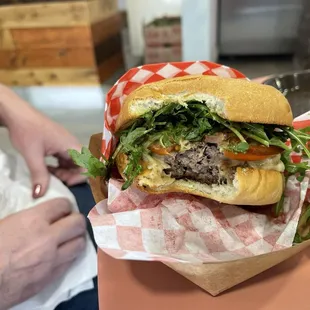 Wife burger I believe it is basil.