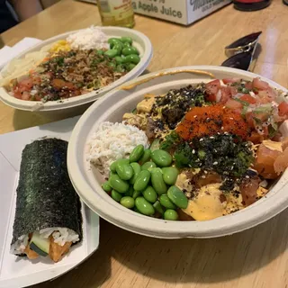 Fire tartare handroll