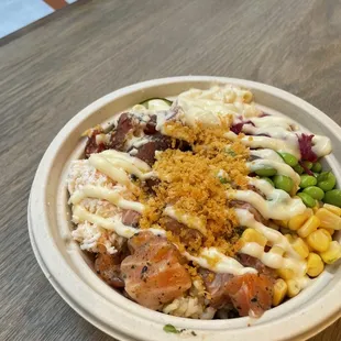 Build Your Own Poke Bowl - 3 Scoops of Poke