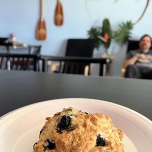 Yummy scones...blueberry today!