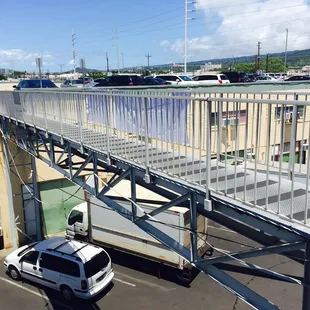 Brave this old bridge and you're there