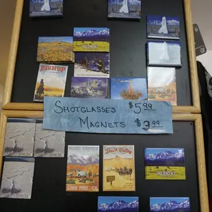 a refrigerator with magnets on it