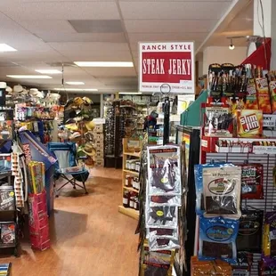 the inside of a grocery store