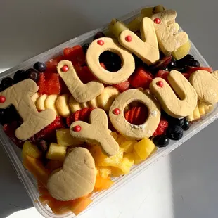 Letters for custom trays