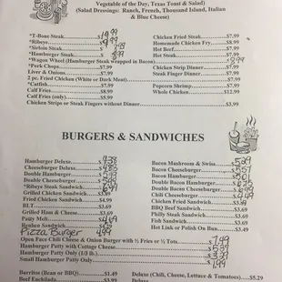 Menu page 2. Prices as of 3-18-15