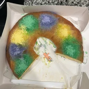 Cream cheese king cake