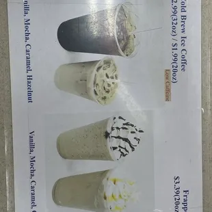 menu, burritos and wraps