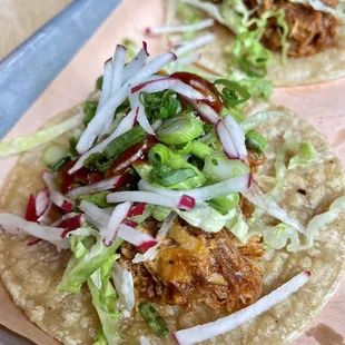 Mojo Braised chicken taco
