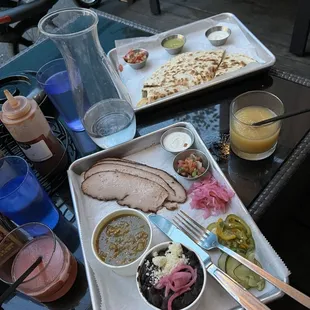 Quesadilla and the smoked turkey