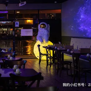 a space themed restaurant