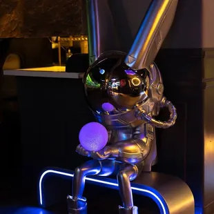 a shiny rabbit with a baseball bat