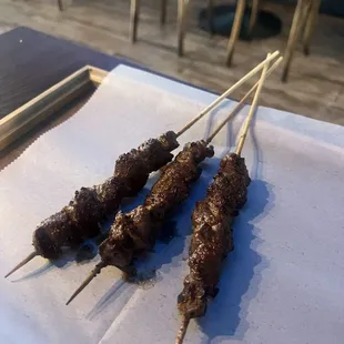 Beef Belly Skewers