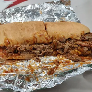 BBQ poboy. So sloppy, so good.