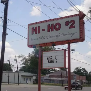 a sign for hi ho 2