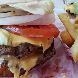 Double cheeseburger