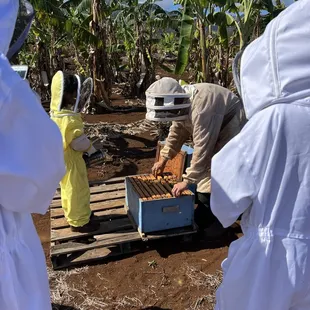 a beekeeper and a beekeeper