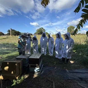 The farm is beautiful with many varieties of plants.