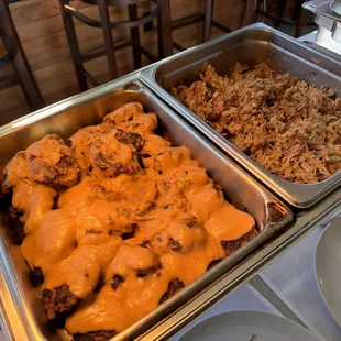 Hamburger Steak and Kalua Pig