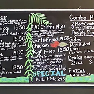 Reasonable prices and generous portions!