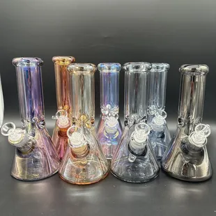 Water pipe 12&quot; beaker 9mm thick Metallic colors