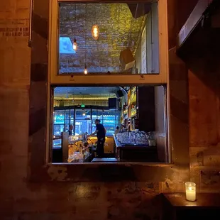 From inside little room