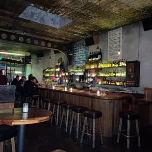 people sitting at the bar
