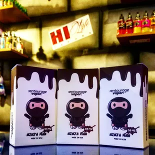 Just hit the shelves Ninja Man at our Pearl City Location big ups to the Fam @entouragevapor am available in 3mg &amp; 6mg