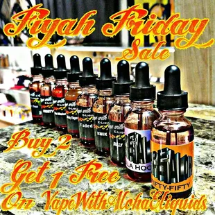 Fiyah Friday Sale 3-30ml for $40 o, VapeWithAlohaEliquids