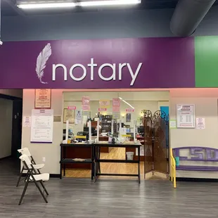 Notary in the back of this store is so convenient!
