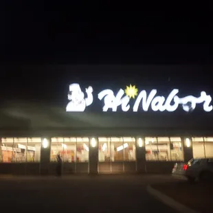 the front of the store
