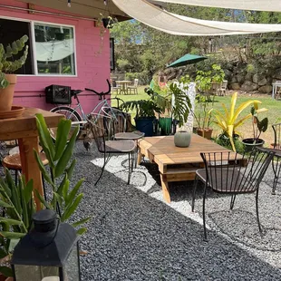 Cute outdoor seating