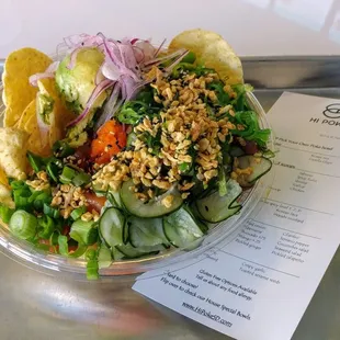 Salmon, Tuna, &amp; Shrimp Poke Bowl