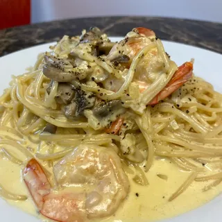 SHRIMP CARBONARA