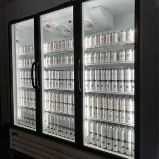 Take home cans, they also can what&apos;s on tap right there as well.