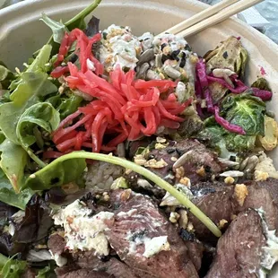 Sirloin steak bowl
