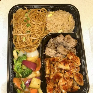 Dinner Hibachi Chicken and Steak Hibachi Combo Dinner