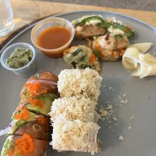 sushi and sashimi, food