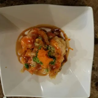 12. Cheesy Salmon Tempura