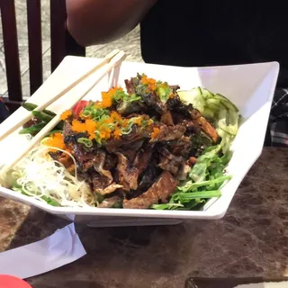 7. Salmon Skin Salad