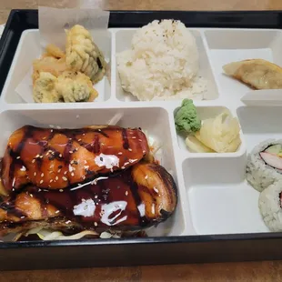 Salmon bento - $13.95! It was great!